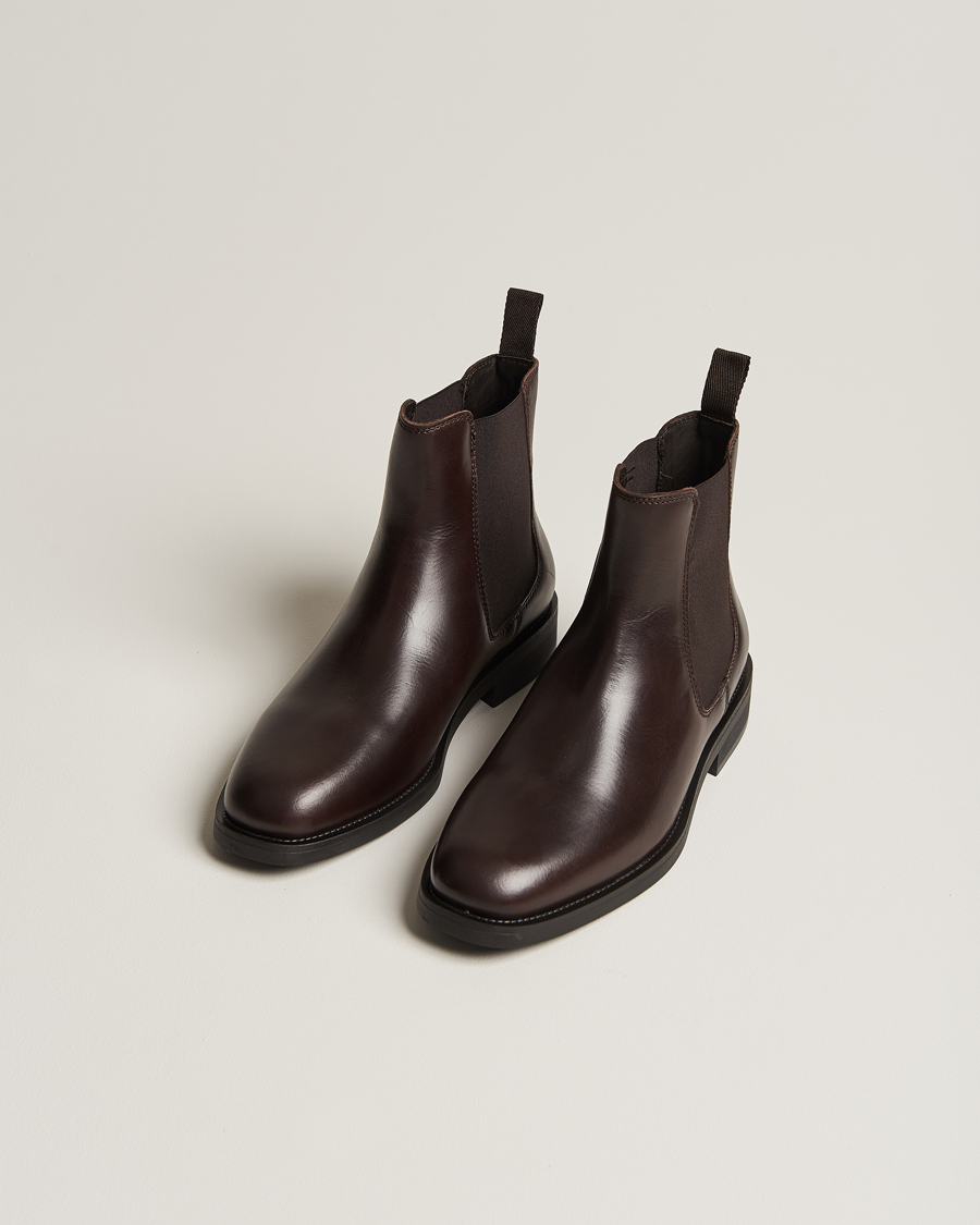 Men | Boots | GANT | Rizmood Leather Chelsea Boot Dark Brown