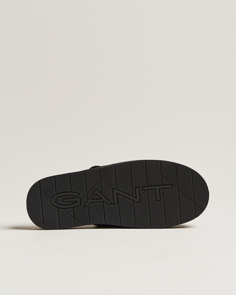 Men | GANT Tamaware Suede Slippers Black | GANT | Tamaware Suede Slippers Black