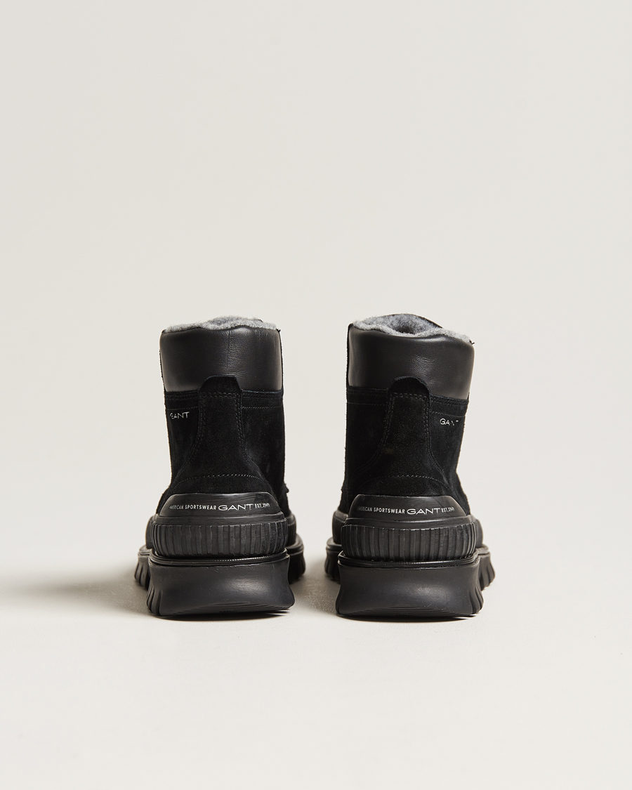 Men | GANT Nebrada Felt Lined Suede Boot Black | GANT | Nebrada Felt Lined Suede Boot Black