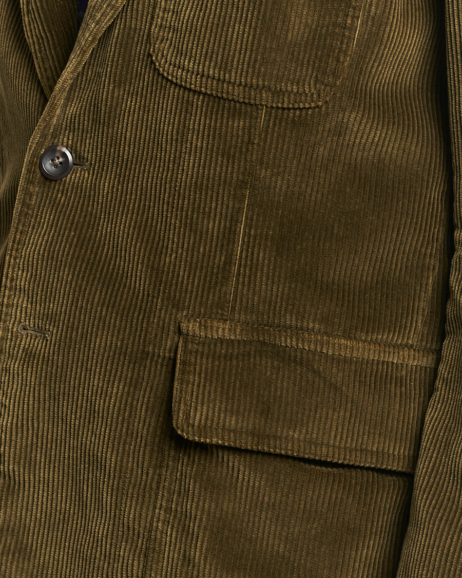 Men | Blazers | Drake's | MKI Games Corduroy Blazer Green