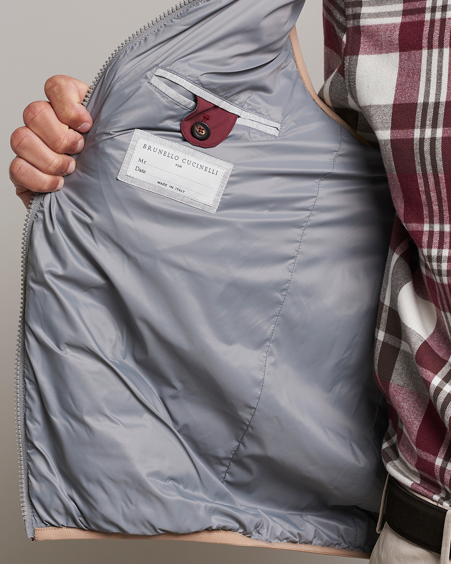 Men | Coats & Jackets | Brunello Cucinelli | Nylon Down Vest Burgundy