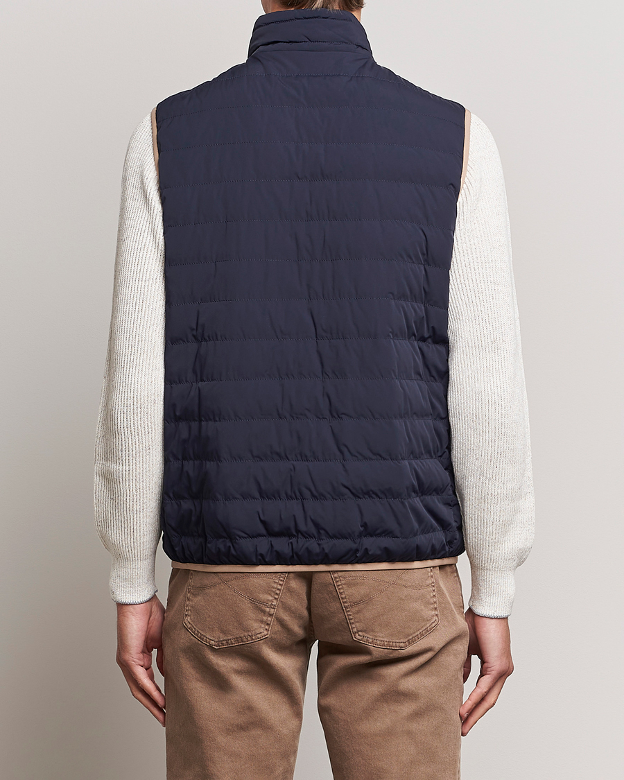 Men | Coats & Jackets | Brunello Cucinelli | Nylon Down Vest Navy