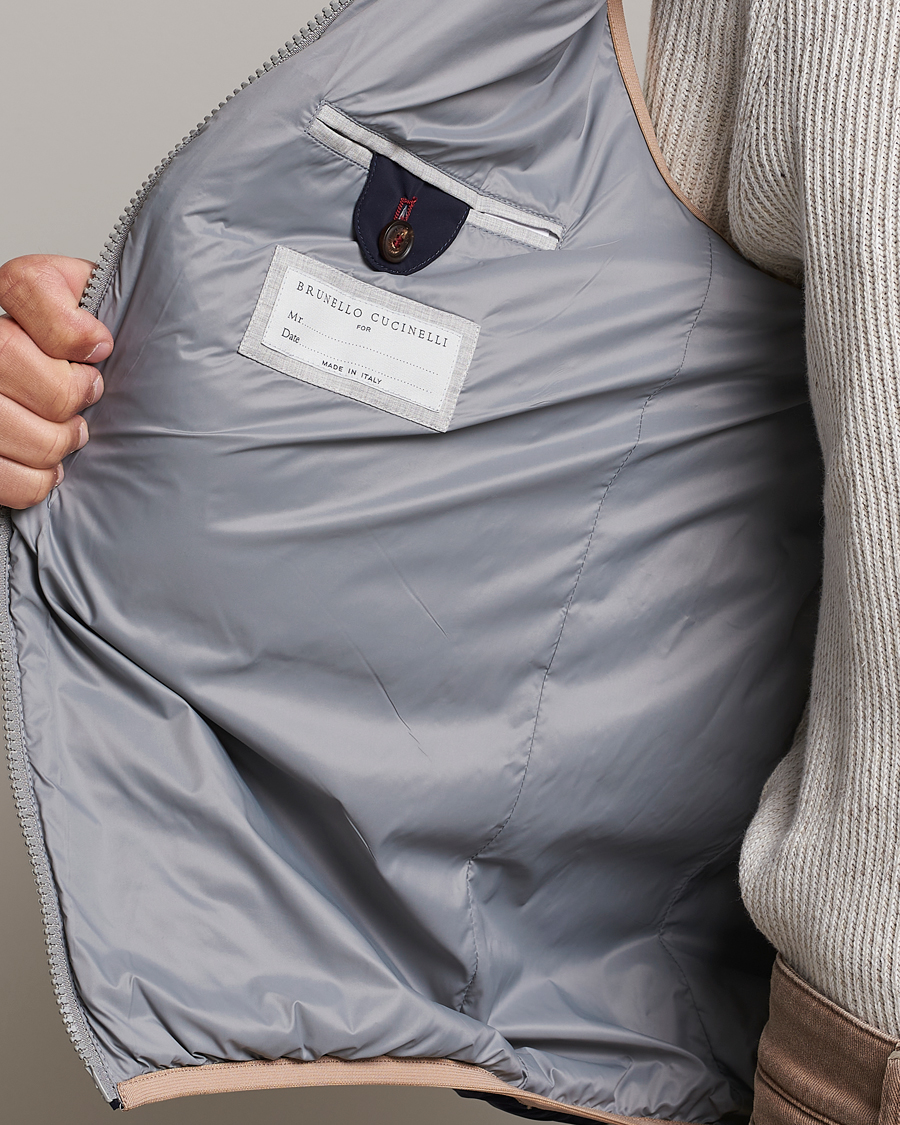 Men | Coats & Jackets | Brunello Cucinelli | Nylon Down Vest Navy