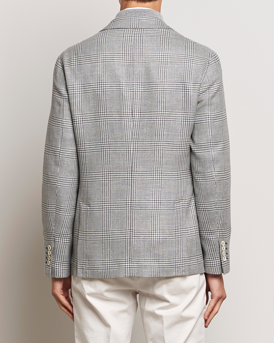 Men | Blazers | Brunello Cucinelli | Prince Of Wales Check Blazer Pearl Grey