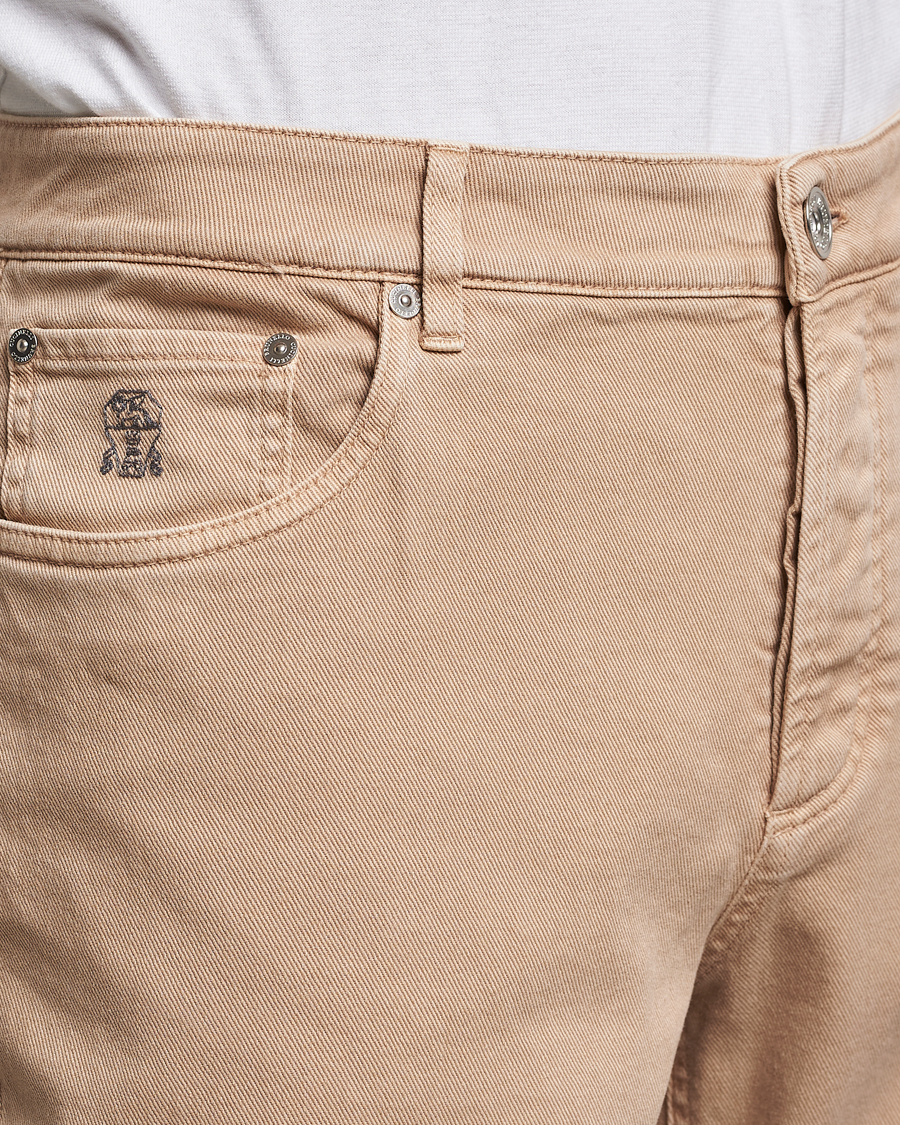 Men | Trousers | Brunello Cucinelli | Traditional Fit 5-Pocket Pants Beige