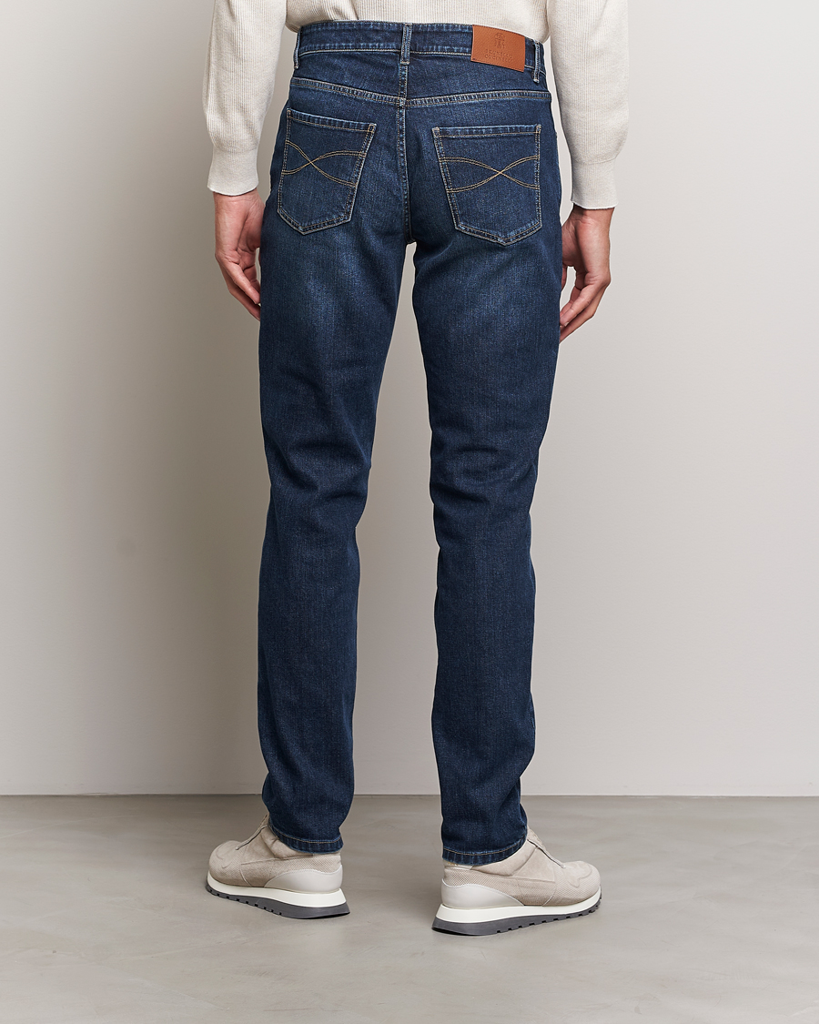 Men | Jeans | Brunello Cucinelli | Traditional Fit Jeans Dark Wash