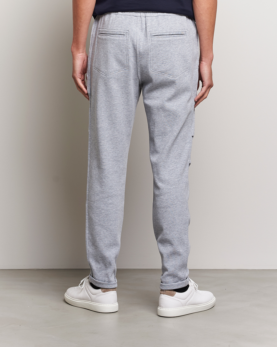 Men | Trousers | Brunello Cucinelli | Pleated Soft Sweatpants Grey Melange