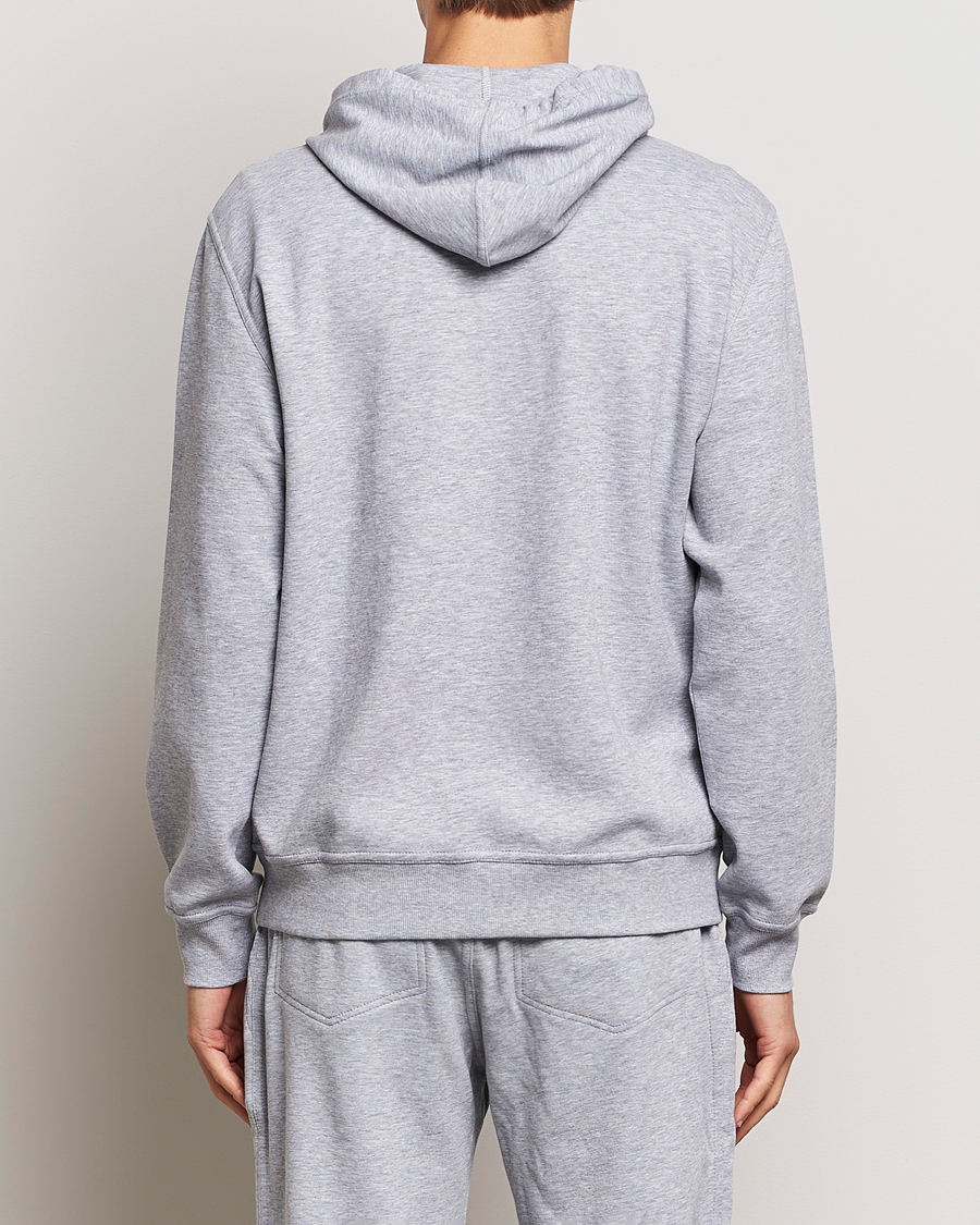 Men | Sweaters & Knitwear | Brunello Cucinelli | Full Zip Hooded Sweater Grey Melange