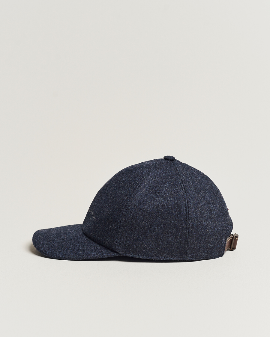 Men | Brunello Cucinelli Flannel Baseball Cap Navy | Brunello Cucinelli | Flannel Baseball Cap Navy