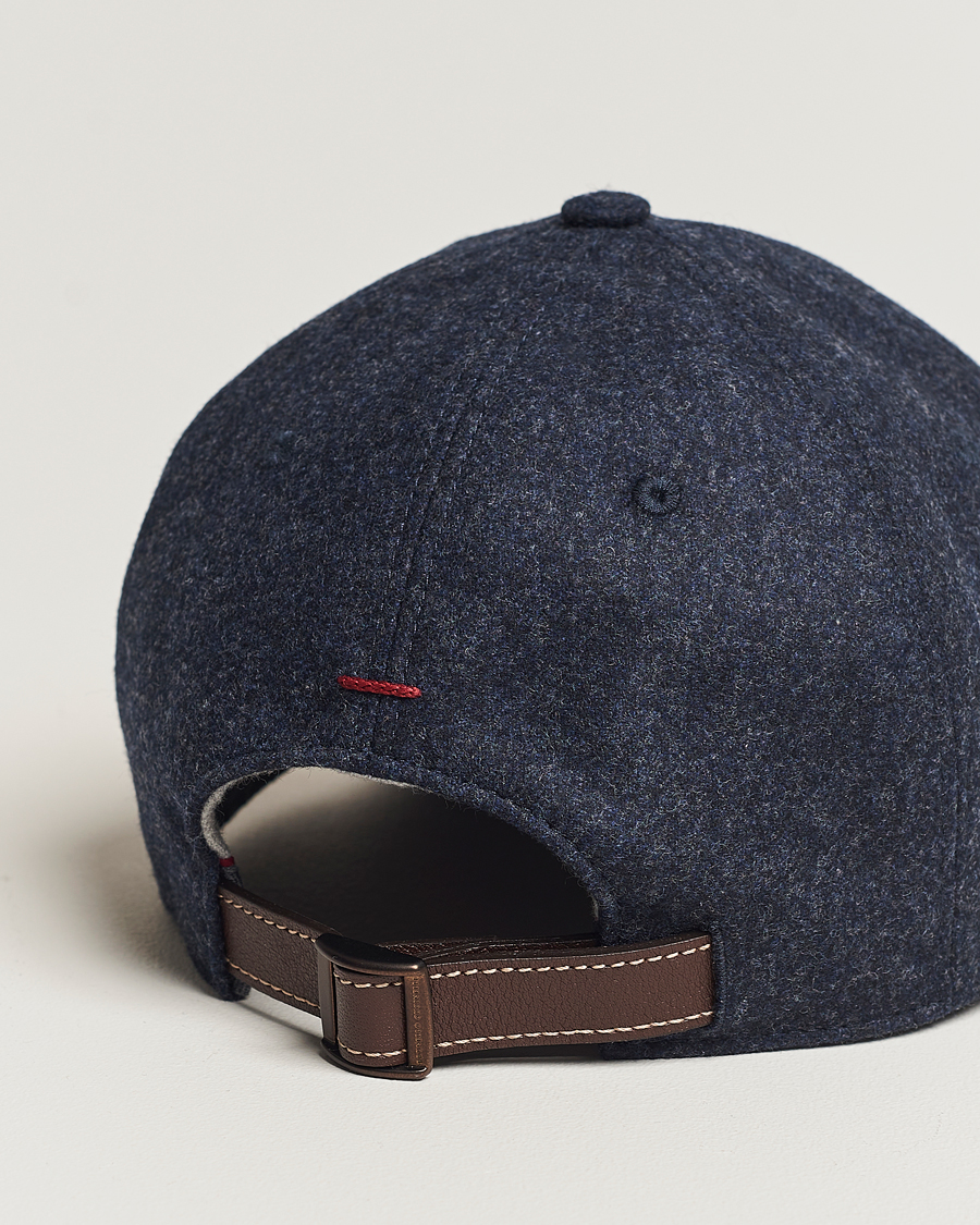 Men | Brunello Cucinelli Flannel Baseball Cap Navy | Brunello Cucinelli | Flannel Baseball Cap Navy