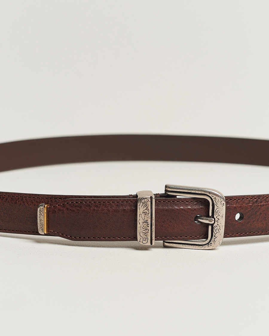 Men | Brunello Cucinelli Narrow Belt Brown Calf | Brunello Cucinelli | Narrow Belt Brown Calf