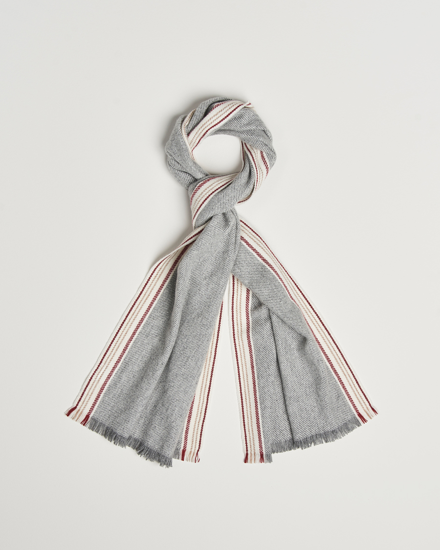 Men | Brunello Cucinelli Cashmere Scarf Grey | Brunello Cucinelli | Cashmere Scarf Grey