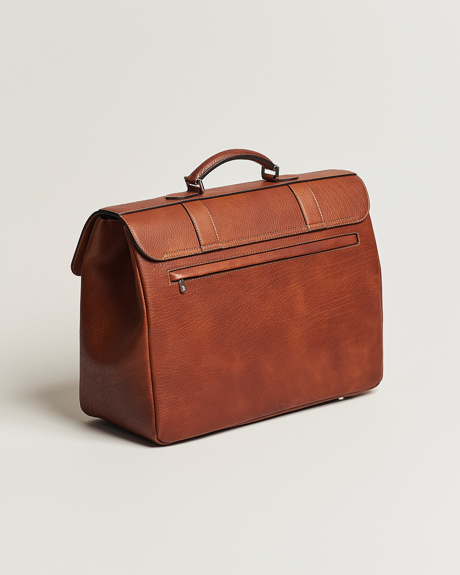 Men | Brunello Cucinelli Grain Leather Briefcase Cognac | Brunello Cucinelli | Grain Leather Briefcase Cognac