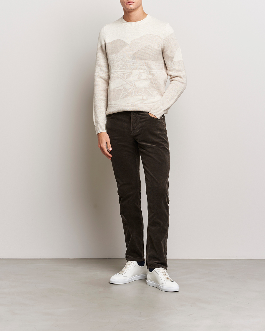 Men | Sweaters & Knitwear | Morris | Curtis Oneck Off White