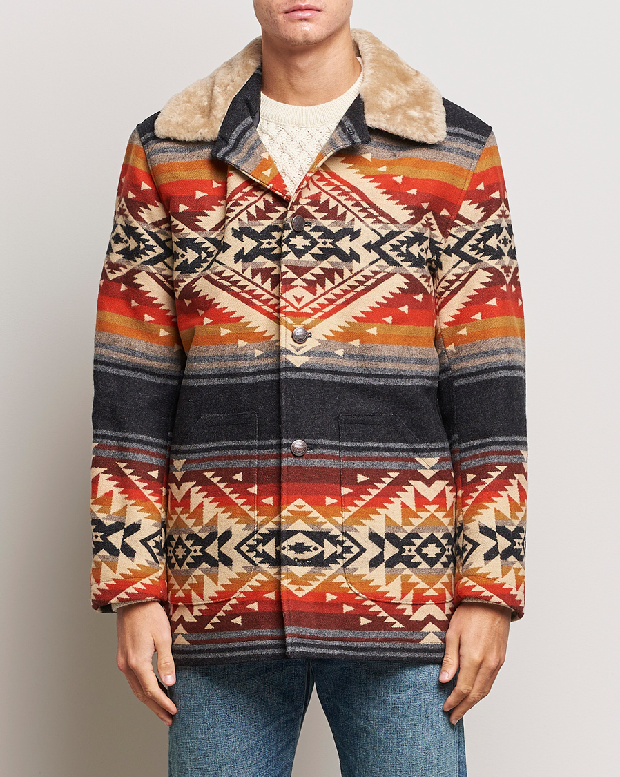 新品未使用 PENDLETON エコーキャニオン ピースドウールコート Pendleton Brownsville Coat Bridge Creek Red at CareOfCarl.com