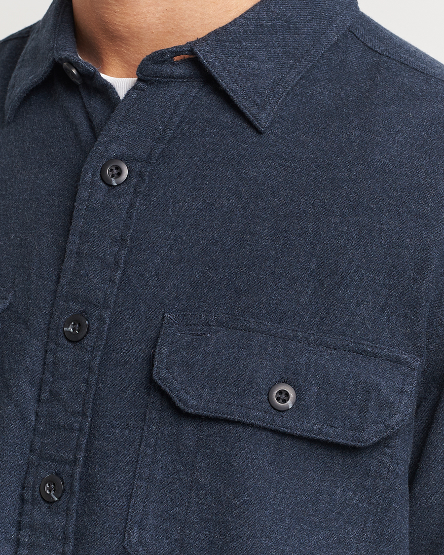 Men | Shirts | Pendleton | Burnside Flannel Shirt Navy Heather