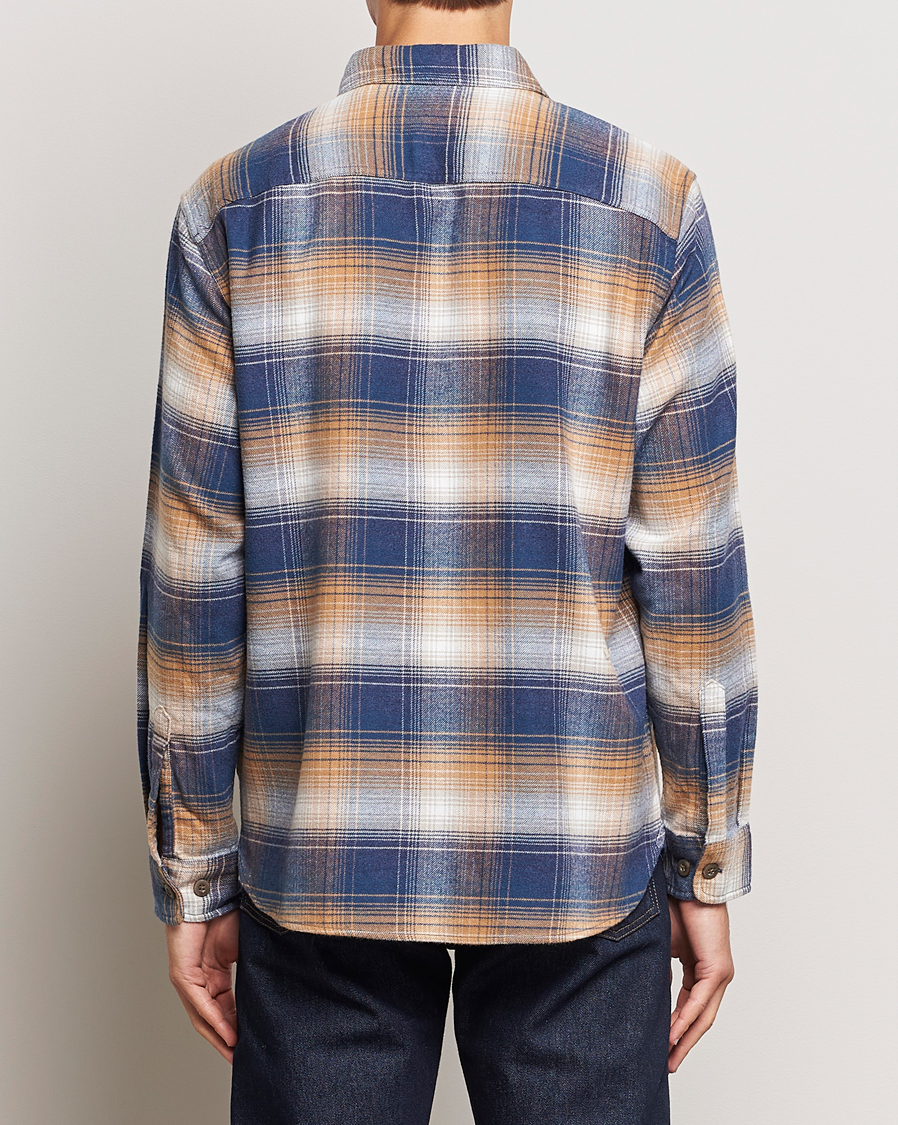 Men | Shirts | Pendleton | Burnside Flannel Shirt Navy/Tan