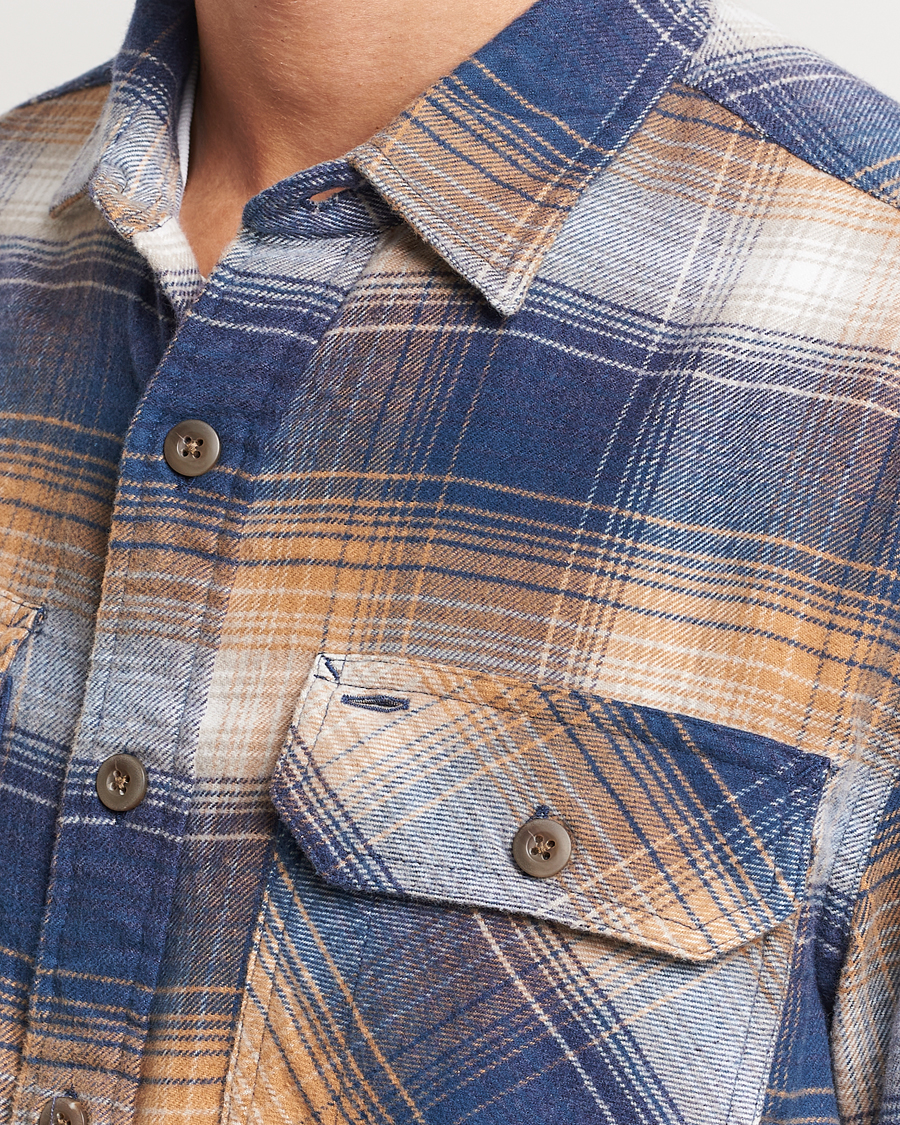 Men | Shirts | Pendleton | Burnside Flannel Shirt Navy/Tan