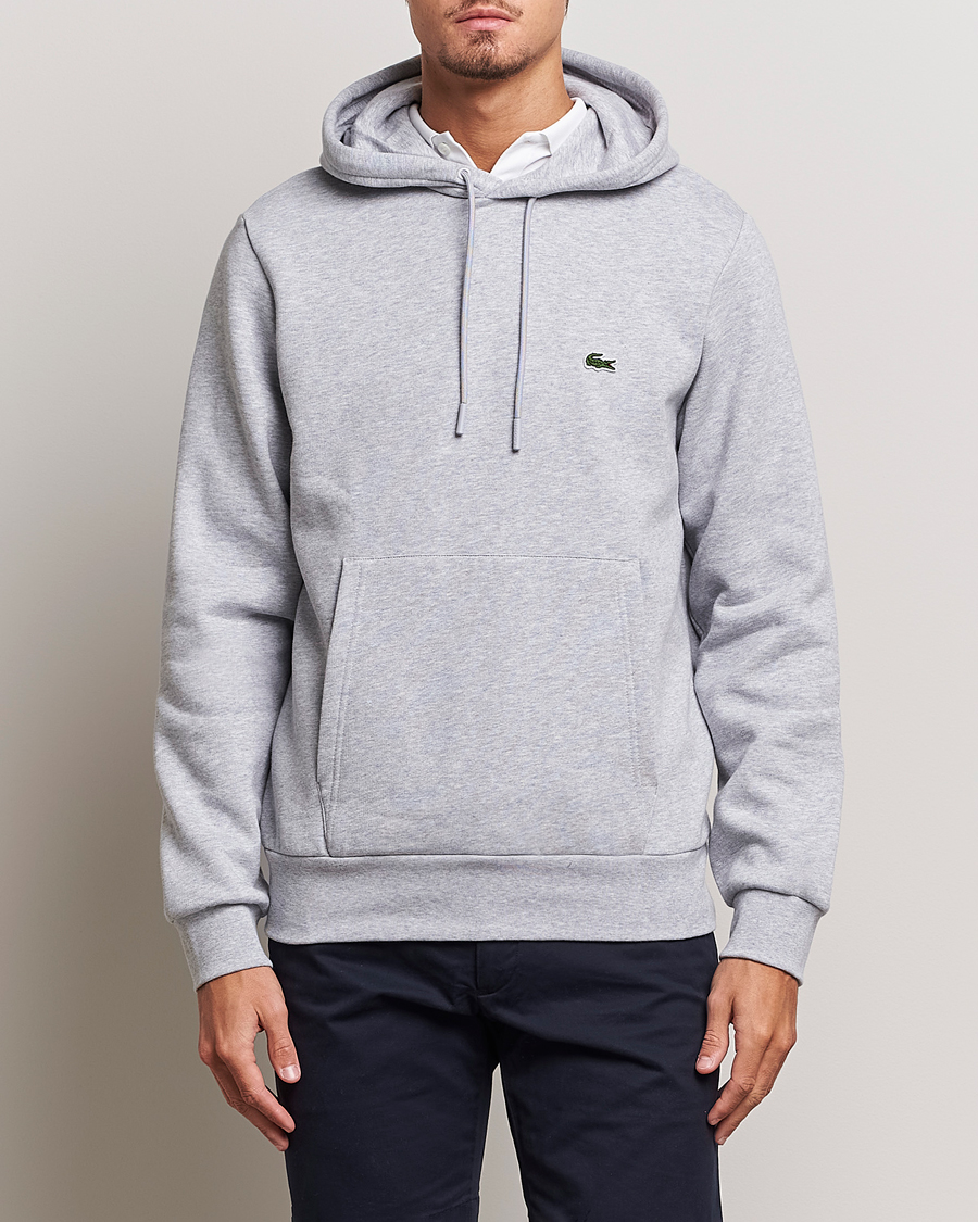 Men | Sweaters & Knitwear | Lacoste | Hoodie Silver Chine