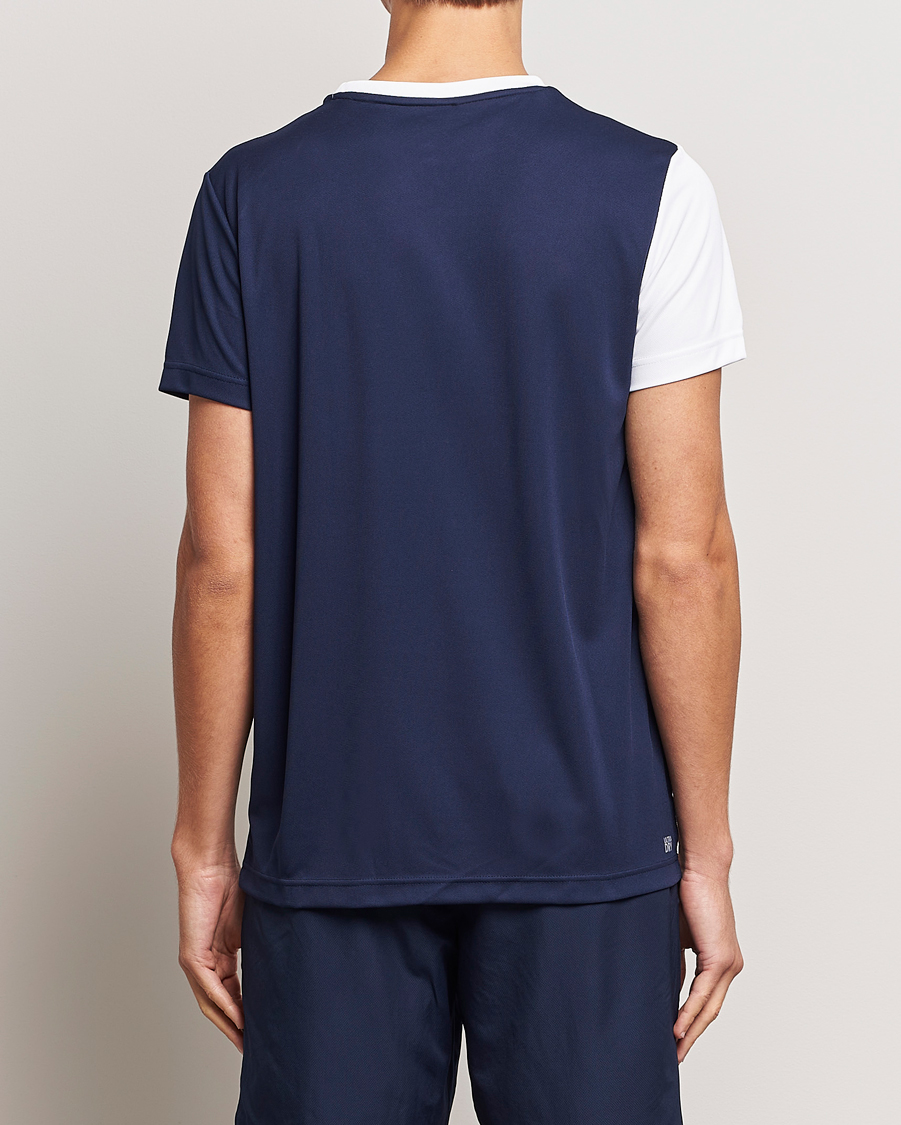 Men | T-Shirts | Lacoste Sport | Performance Colourblocked T-Shirt White/Navy