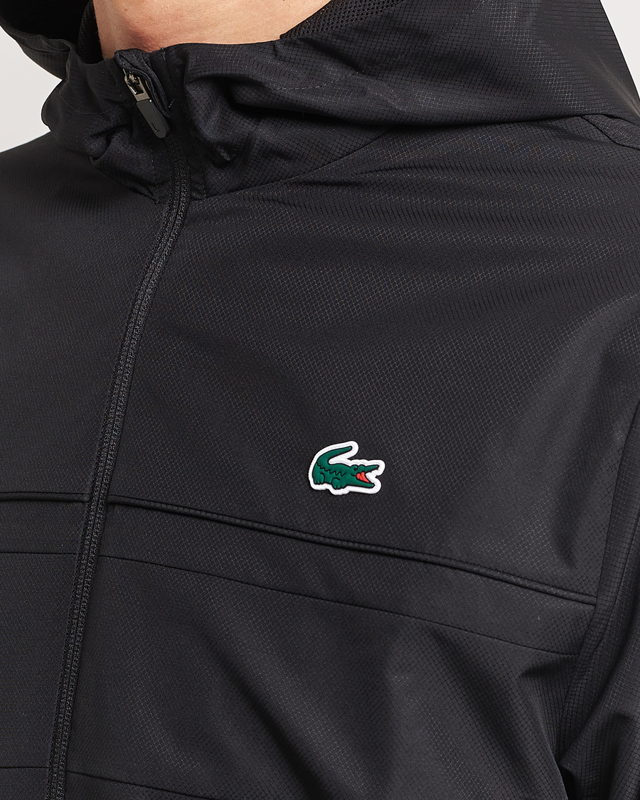 Lacoste Sport Performance Full Zip Hoodie Black at CareOfCarl.com