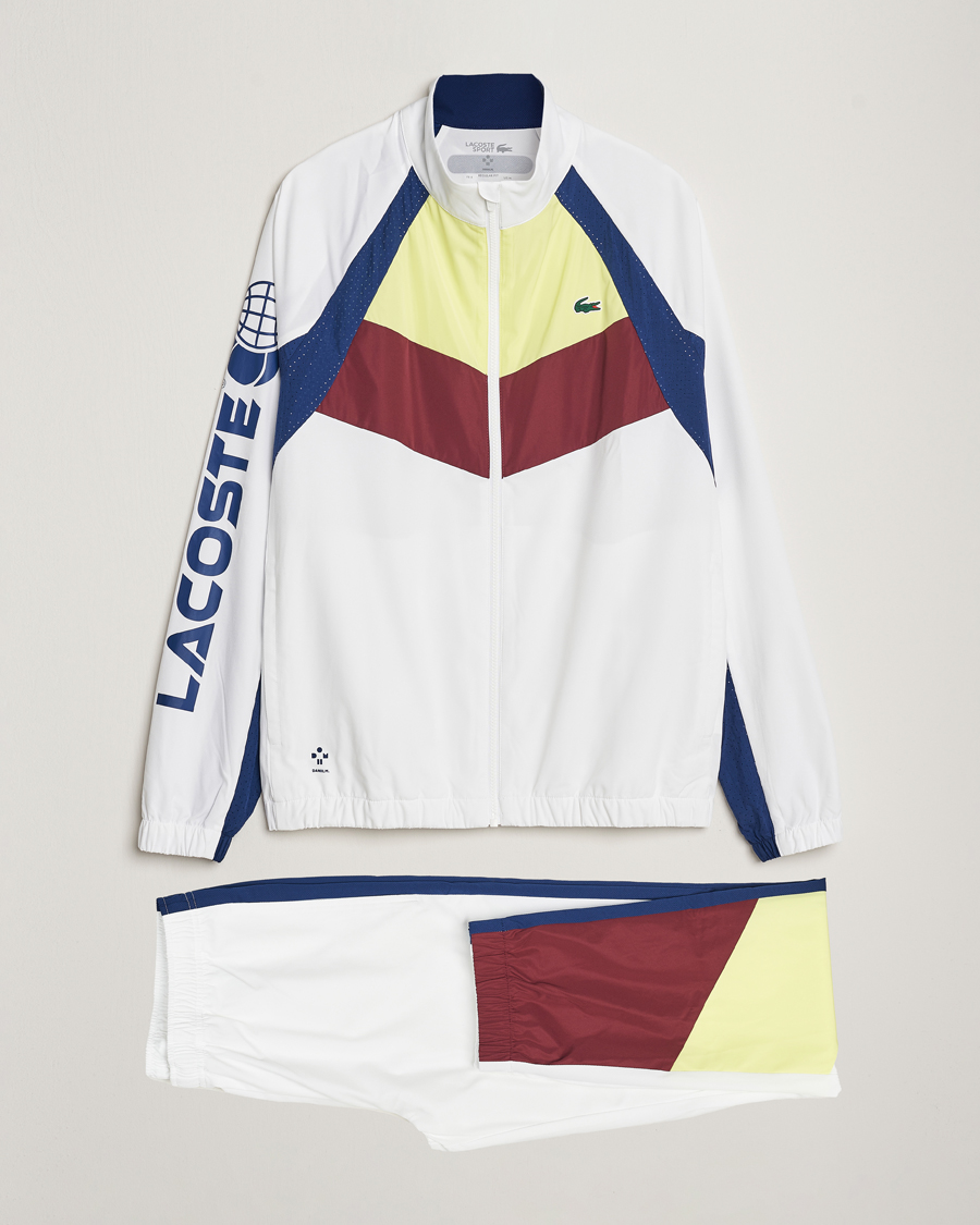 Men | Trousers | Lacoste Sport | Retro Tennis Tracksuit Set White Multi