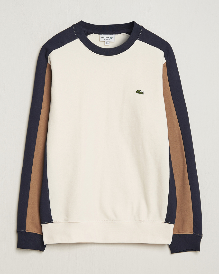 Men | Sweaters & Knitwear | Lacoste | Colorblocked Crew Neck Sweatshirt Lapland/Cookie