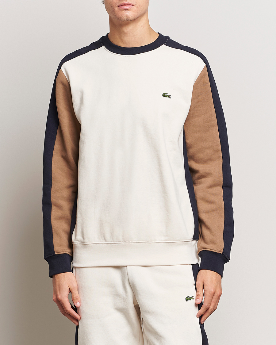 Men | Sweaters & Knitwear | Lacoste | Colorblocked Crew Neck Sweatshirt Lapland/Cookie