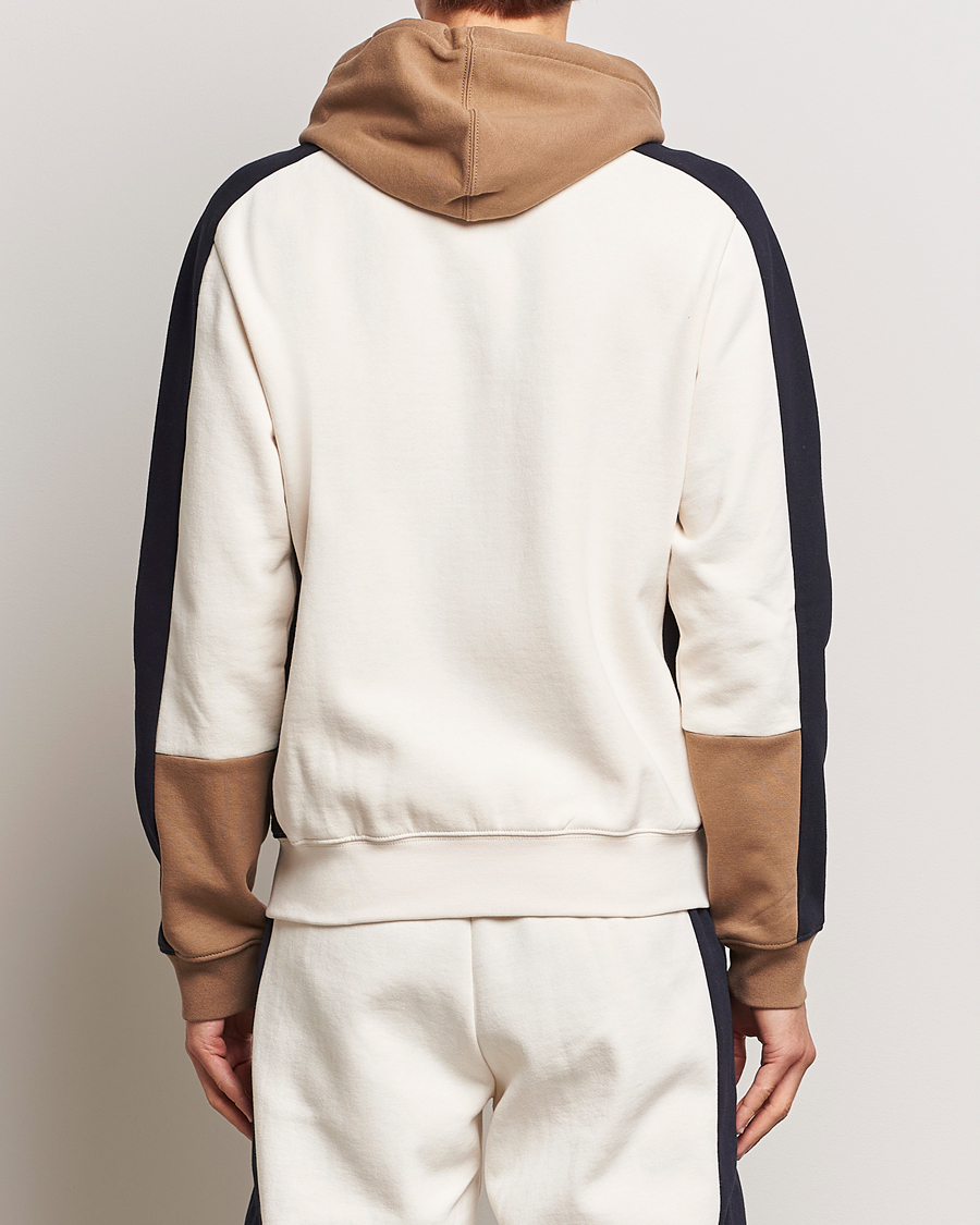 Men | Sweaters & Knitwear | Lacoste | Colorblocked Full Zip Hoodie Lapland/Cookie