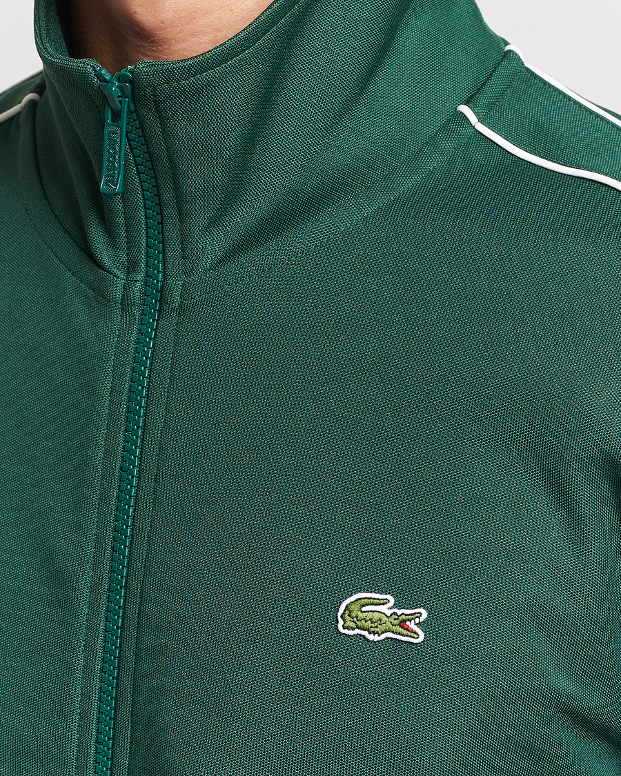 Men | Sweaters & Knitwear | Lacoste | Full Zip Track Jacket Green