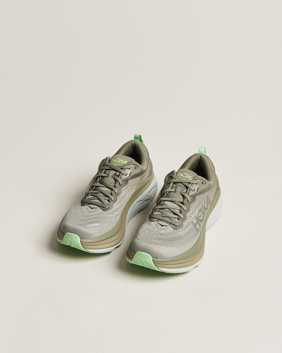 Men | Sneakers | Hoka One One | Hoka Bondi 8 Olive Haze/Mercury
