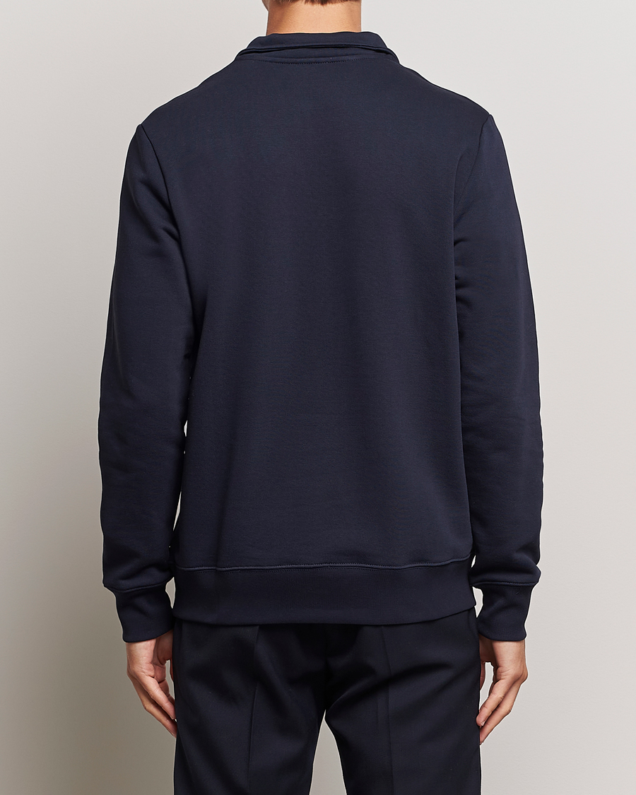 Men | Sweaters & Knitwear | PS Paul Smith | Zebra Organic Cotton Sweat Half Zip Navy