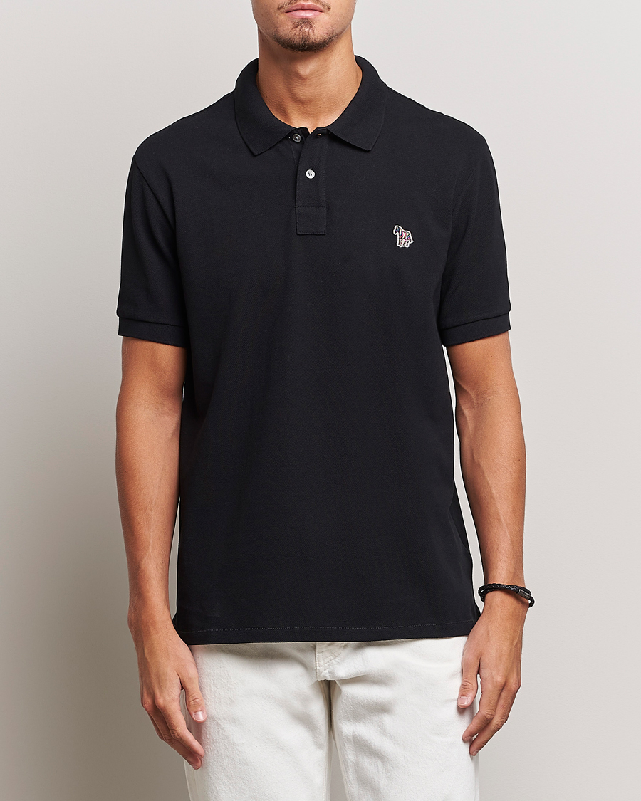 Men | Polo Shirts | PS Paul Smith | Regular Fit Zebra Polo Black