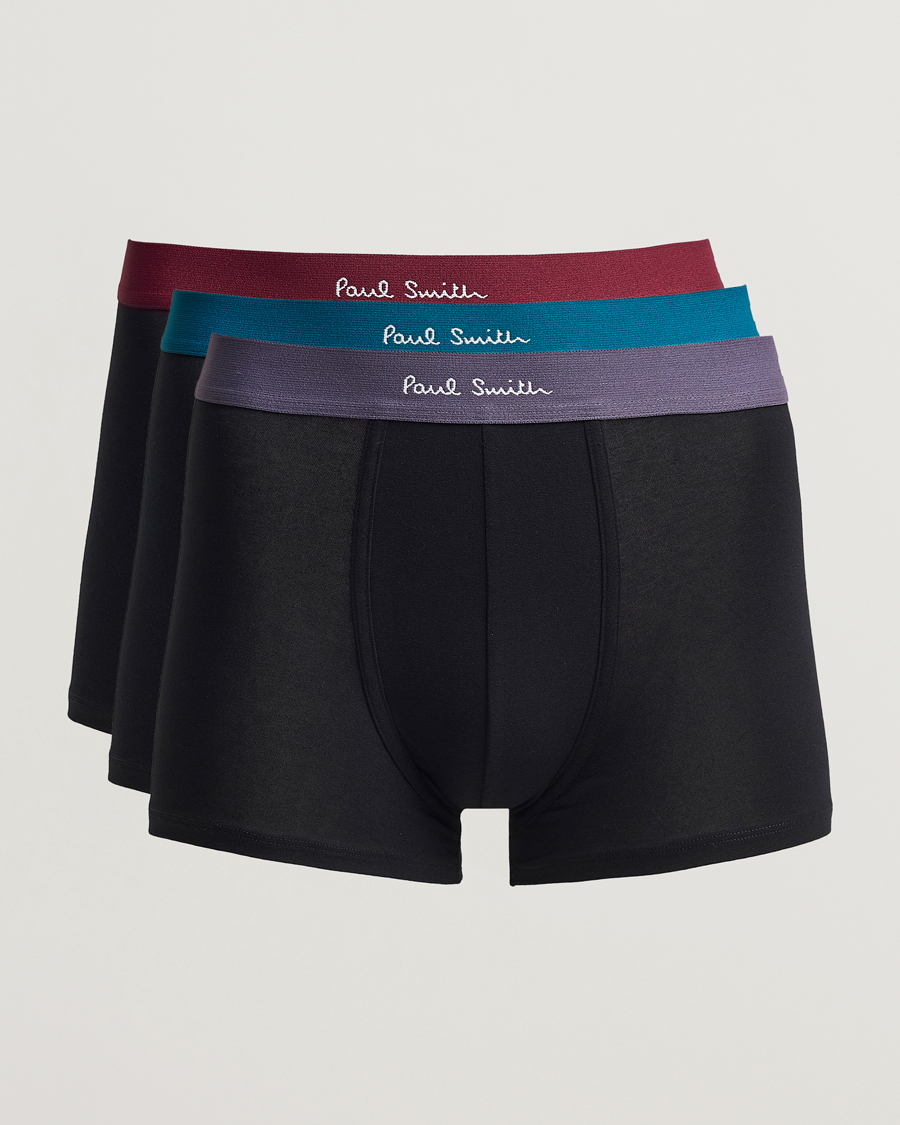 Men | Underwear & Socks | Paul Smith | 3-Pack Trunk Black