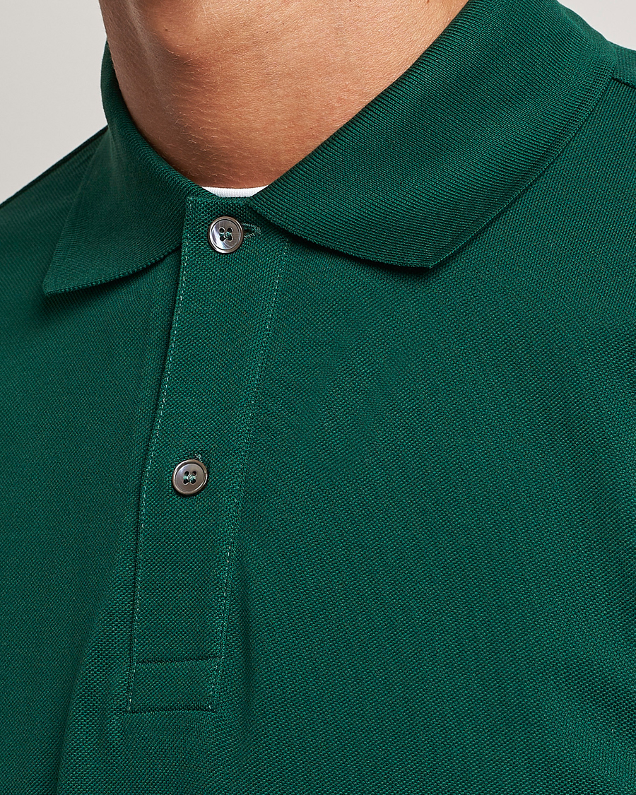 Men | Polo Shirts | Paul Smith | Placket Stripe Polo Green