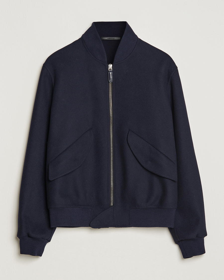 Men | Coats & Jackets | Giorgio Armani | Wool/Cashmere Bomber Jacket Navy