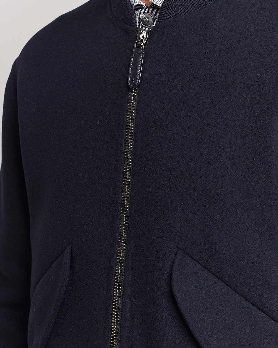 Men | Coats & Jackets | Giorgio Armani | Wool/Cashmere Bomber Jacket Navy