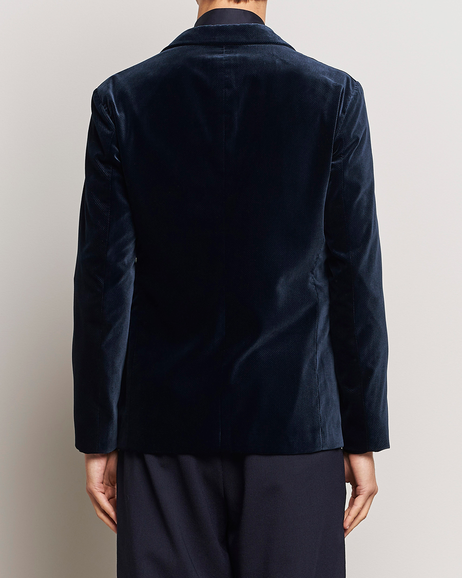 Men | Blazers | Giorgio Armani | Velvet Micro Blazer Navy