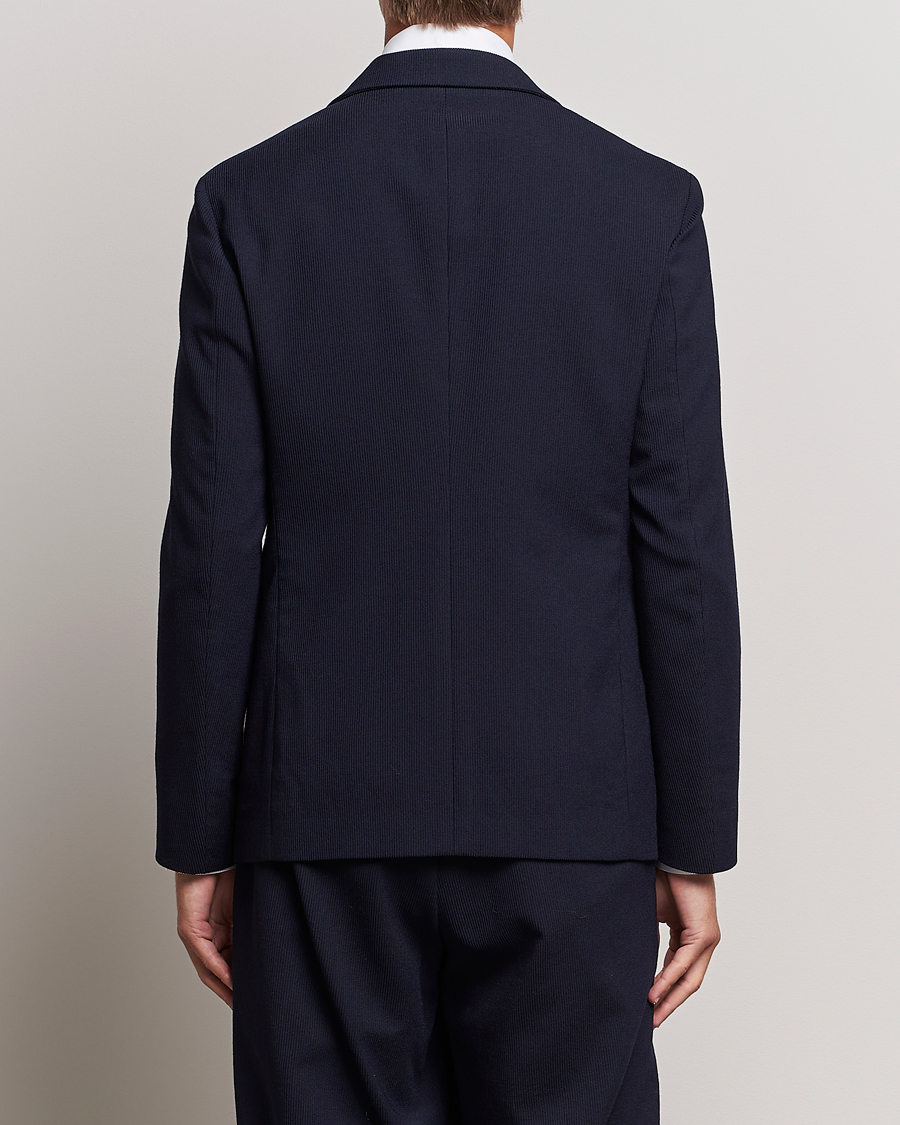 Men | Blazers | Giorgio Armani | Wool Stretch Blazer Navy