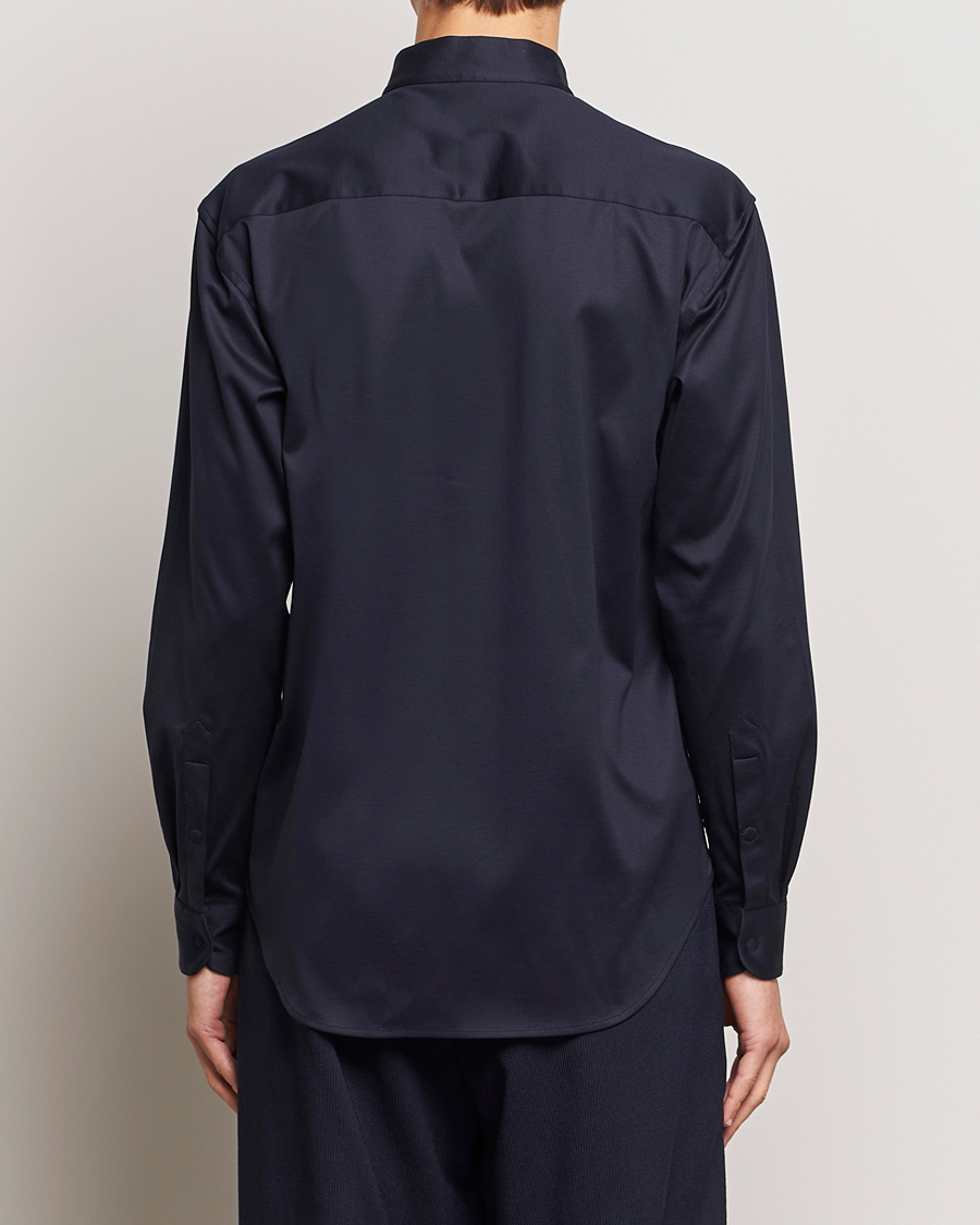 Men | Shirts | Giorgio Armani | Guru Collar Shirt Navy