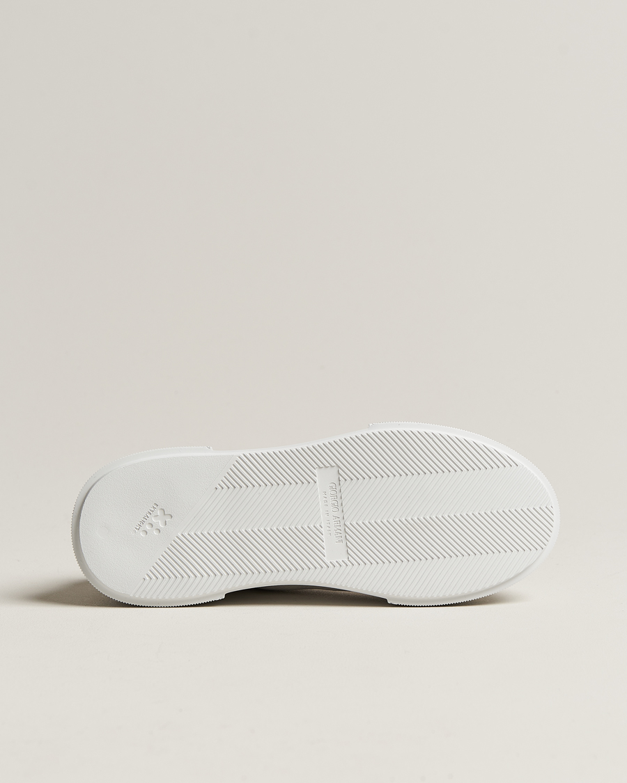 Men | Giorgio Armani Deerskin Sneakers White | Giorgio Armani | Deerskin Sneakers White