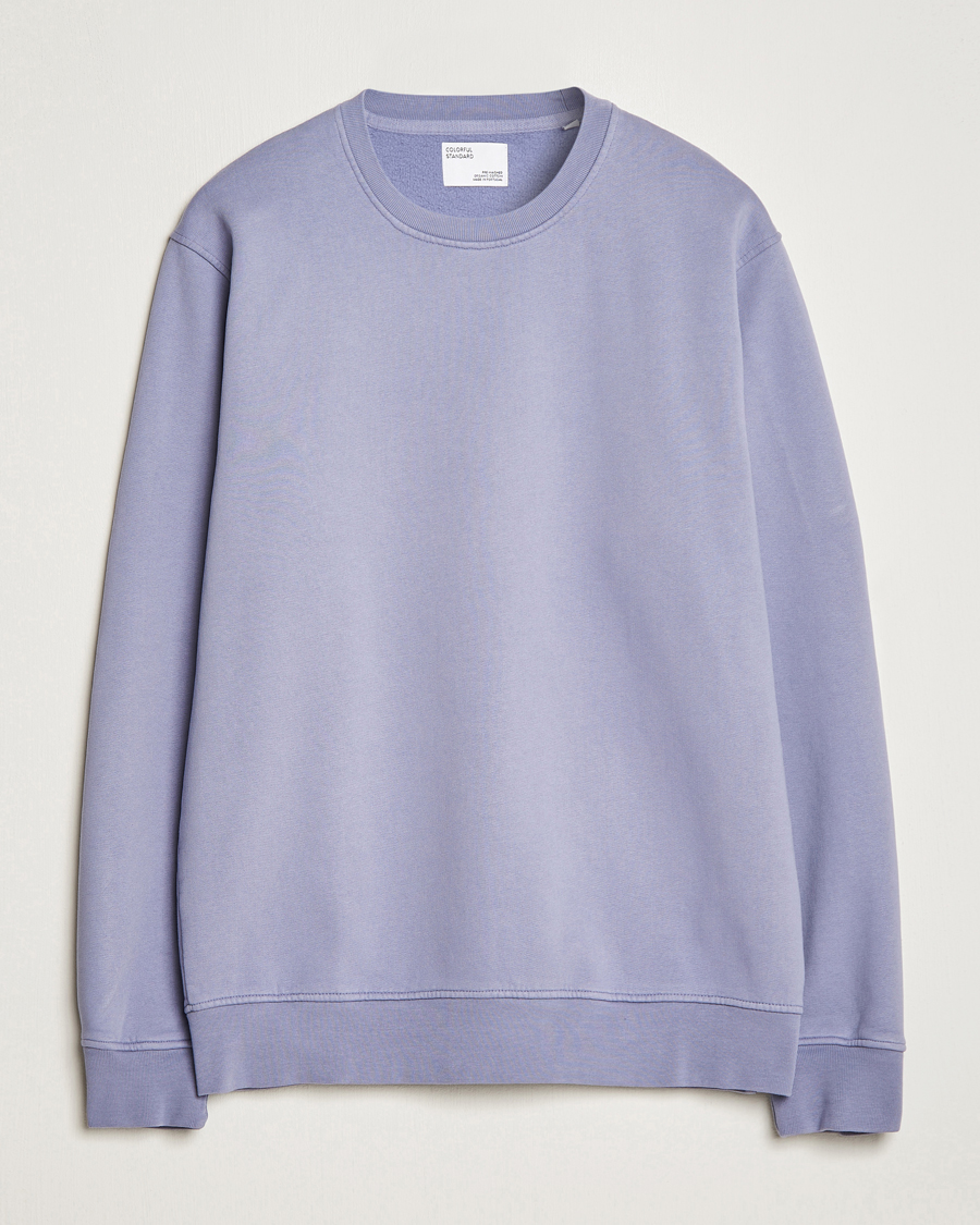 Men | Sweaters & Knitwear | Colorful Standard | Classic Organic Crew Neck Sweat Purple Haze