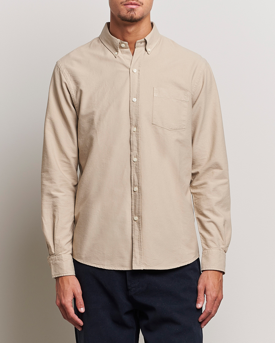 Men |  | Colorful Standard | Classic Organic Oxford Button Down Shirt Oyster Grey