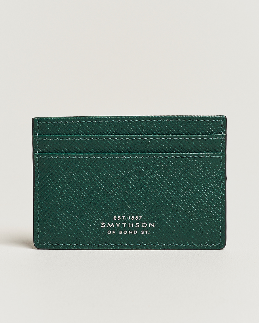 Men | Smythson Panama Flat Cardholder Forest Green | Smythson | Panama Flat Cardholder Forest Green