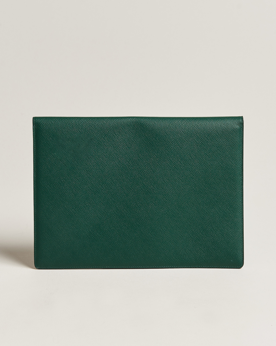 Men | Smythson | Smythson | Panama Large Envelope Portfolio Forest Green
