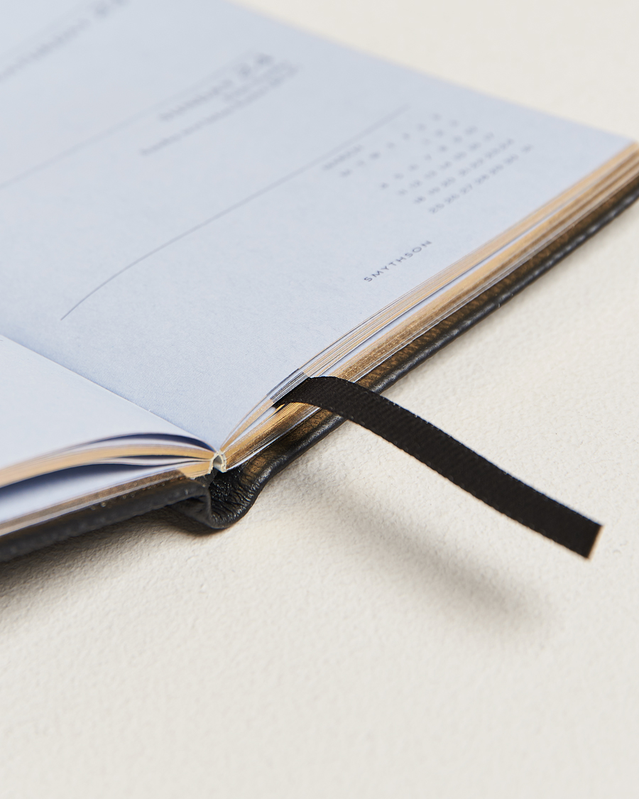 Men | Smythson Panama Crossgrain Diary 2024 Black | Smythson | Panama Crossgrain Diary 2024 Black