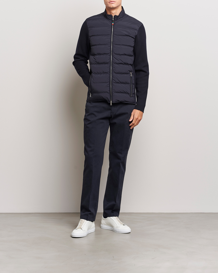 Men | Coats & Jackets | Orlebar Brown | Wallace Hybrid Padded Jacket Night Iris