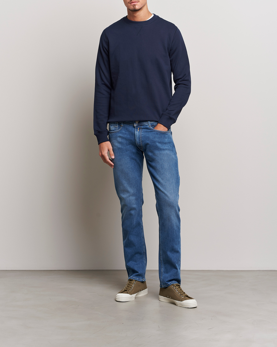 Men | Jeans | Replay | Rocco Tapered Stretch Jeans Medium Blue