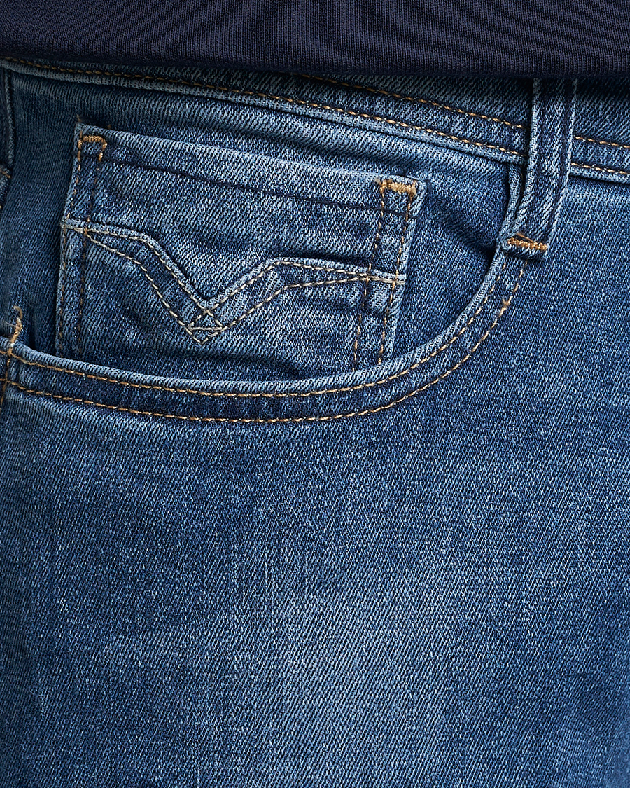 Men | Jeans | Replay | Rocco Tapered Stretch Jeans Medium Blue