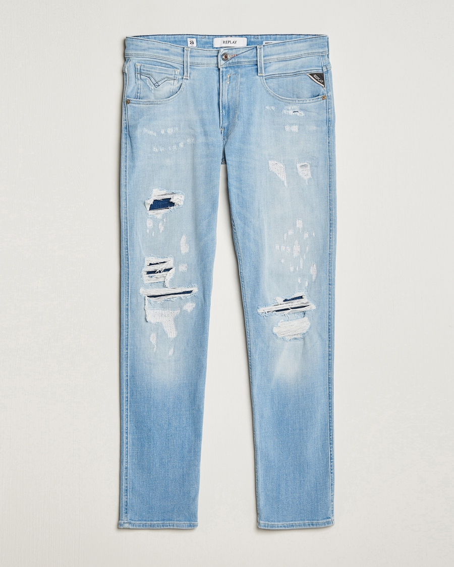 Men | Jeans | Replay | Anbass 20 Years Wash Jeans Light Blue
